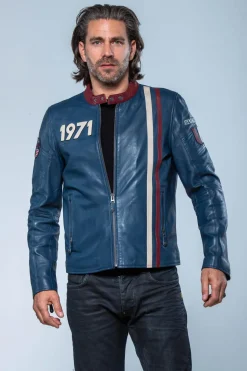Blouson Homme Steve Mcqueen Gus5 Royal Blue