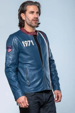 Blouson Homme Steve Mcqueen Gus5 Royal Blue