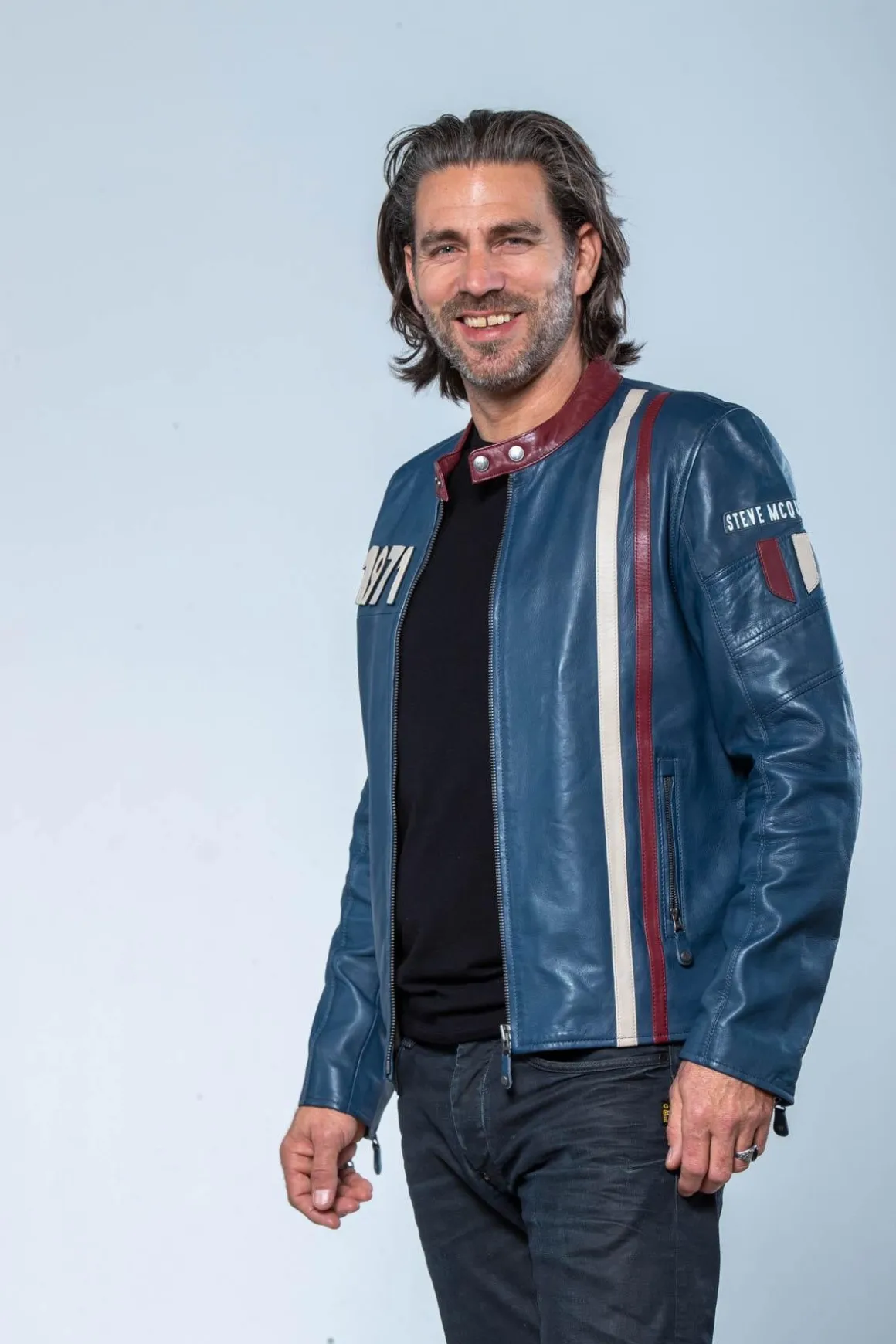 Blouson Homme Steve Mcqueen Gus5 Royal Blue