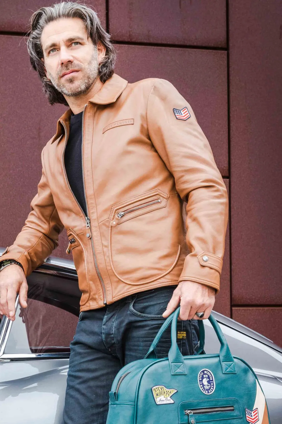 Blouson Homme Steve Mcqueen Joshua Tobacco