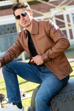 Blouson Homme Steve Mcqueen Joshua Tobacco