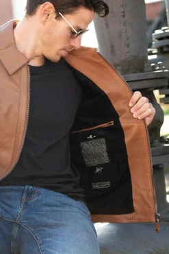 Blouson Homme Steve Mcqueen Joshua Tobacco