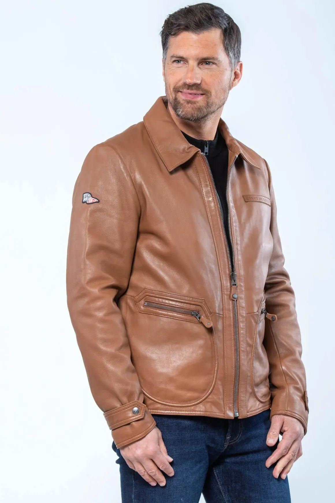 Blouson Homme Steve Mcqueen Joshua Tobacco