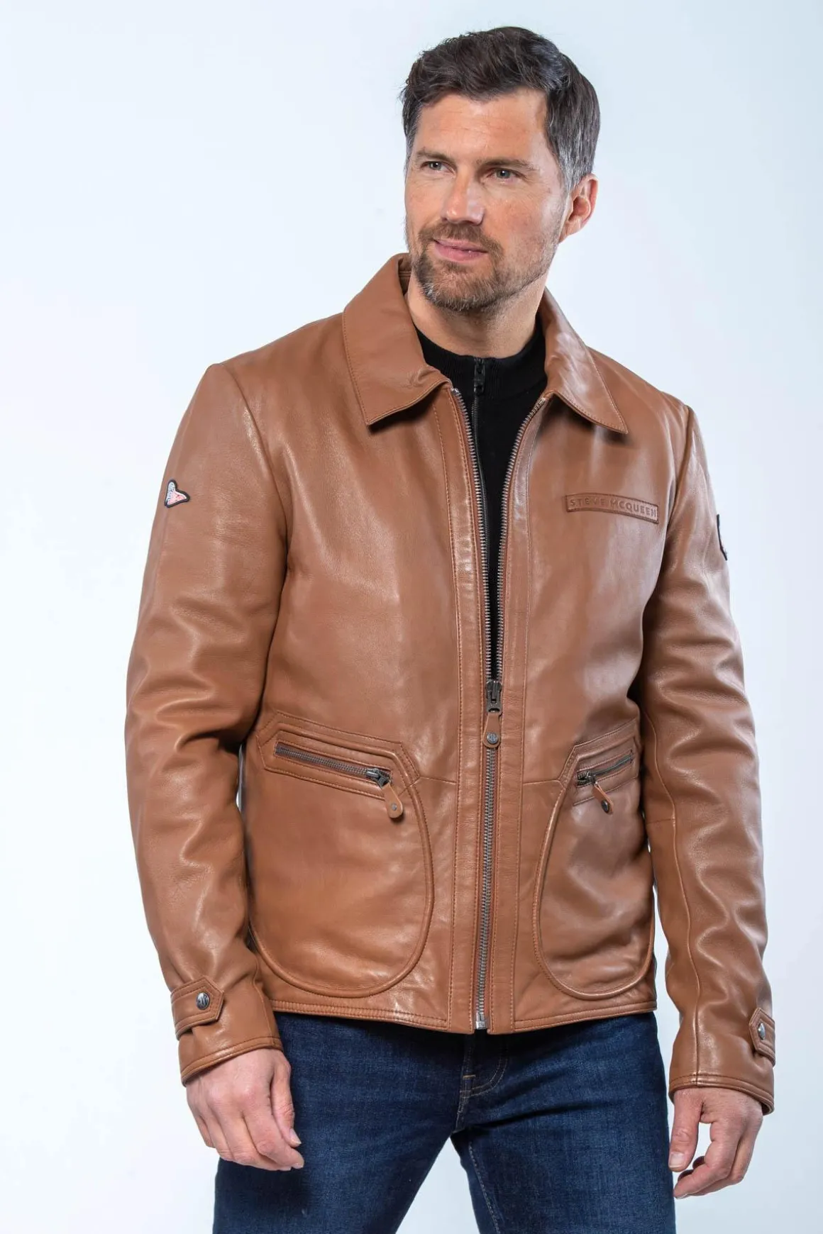 Blouson Homme Steve Mcqueen Joshua Tobacco