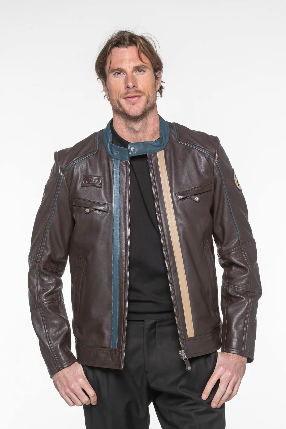 Blouson Homme Steve Mcqueen Liam2 Dark Brown