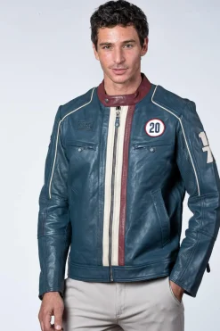 Blouson Homme Steve Mcqueen Liam Royal Blue