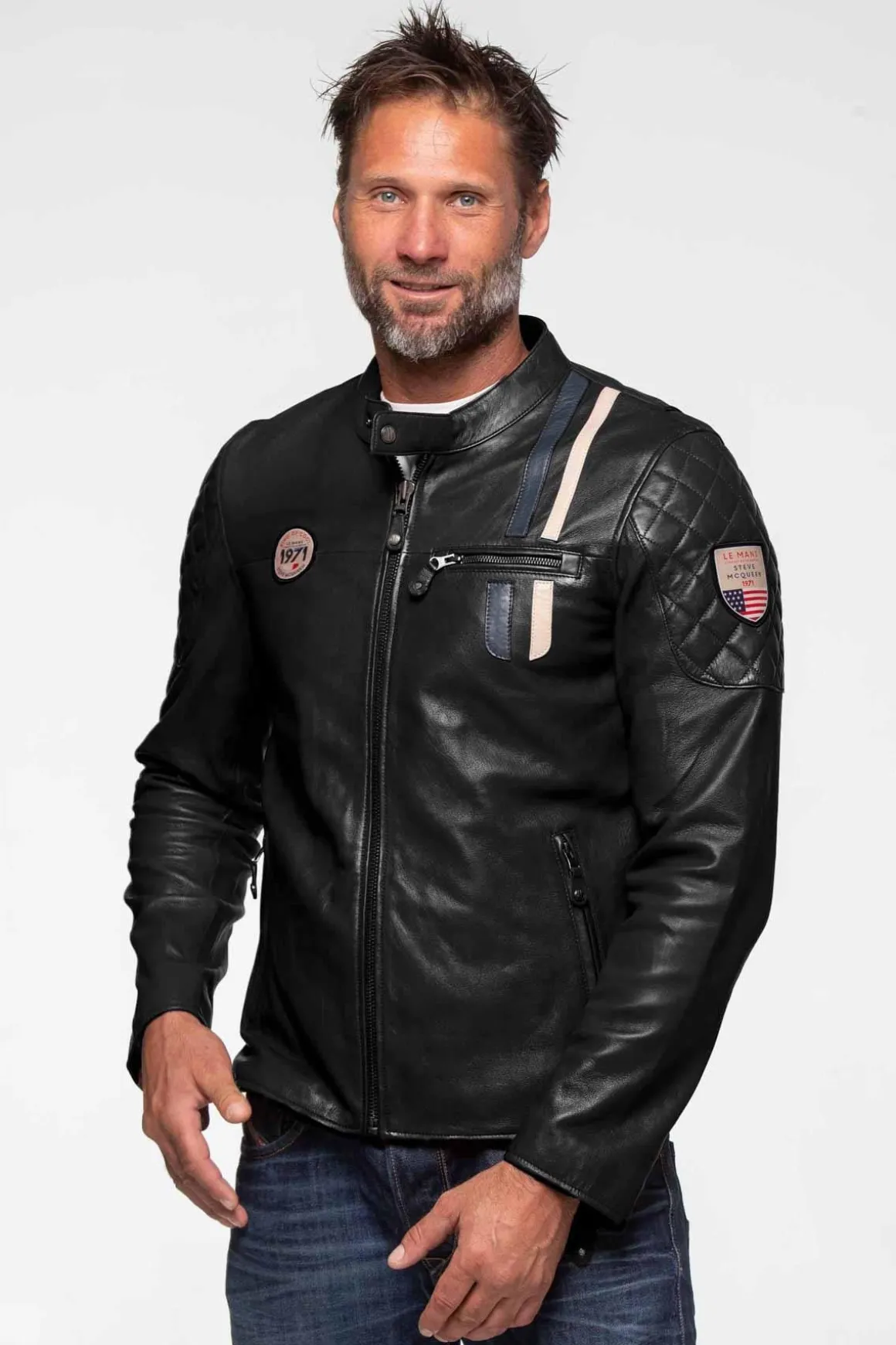 Blouson Homme Steve Mcqueen Lenny4 Black