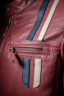 Blouson Homme Steve Mcqueen Lenny3 Dark Red