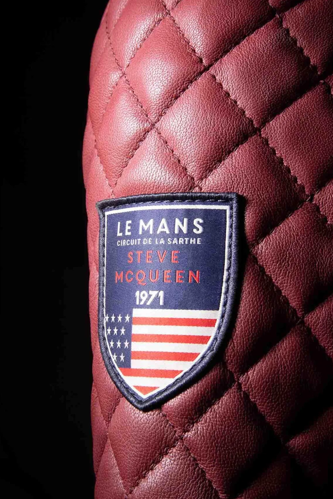 Blouson Homme Steve Mcqueen Lenny3 Dark Red