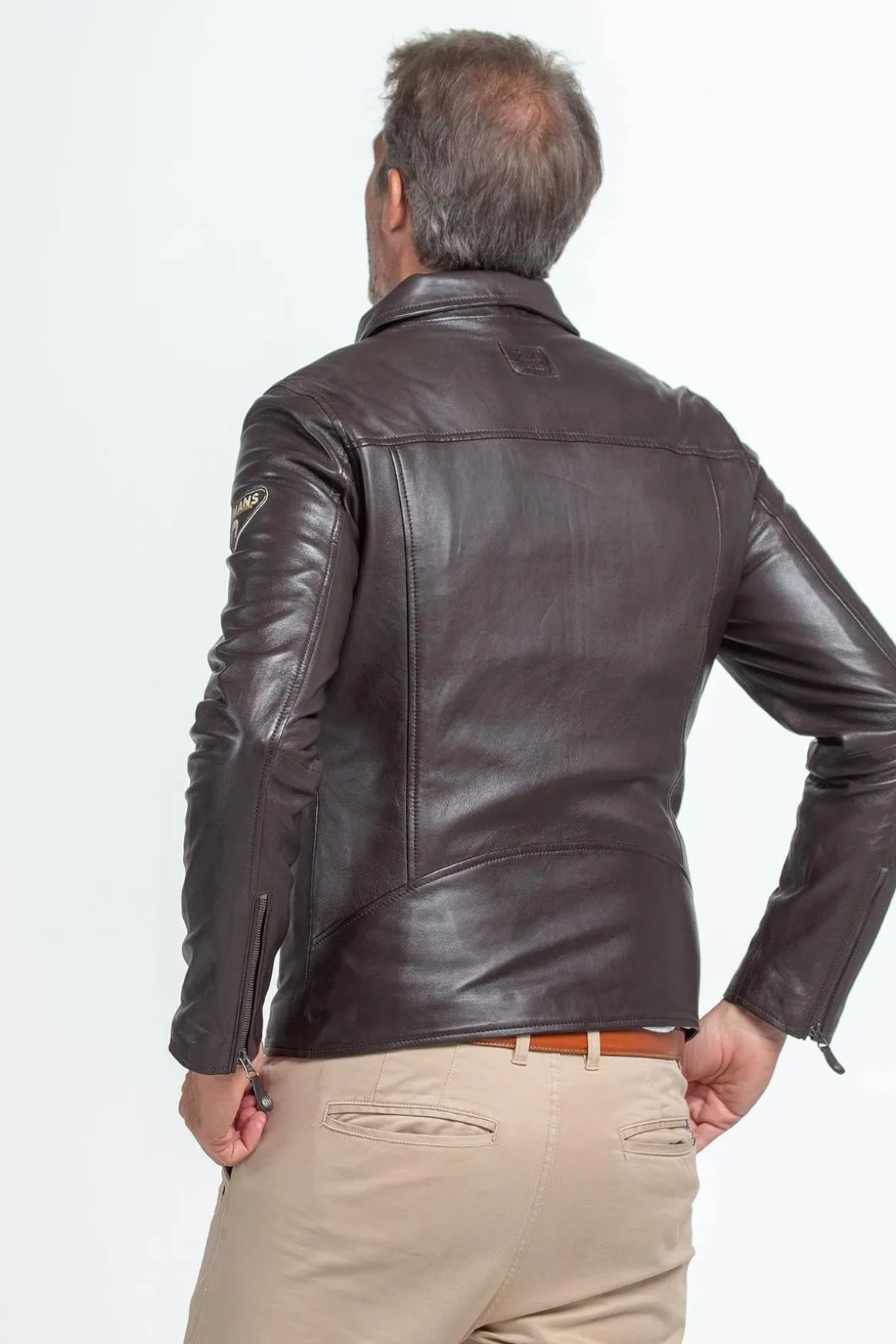 Blouson Homme Steve Mcqueen Lewis Sheep Steve Mcqueen Marron