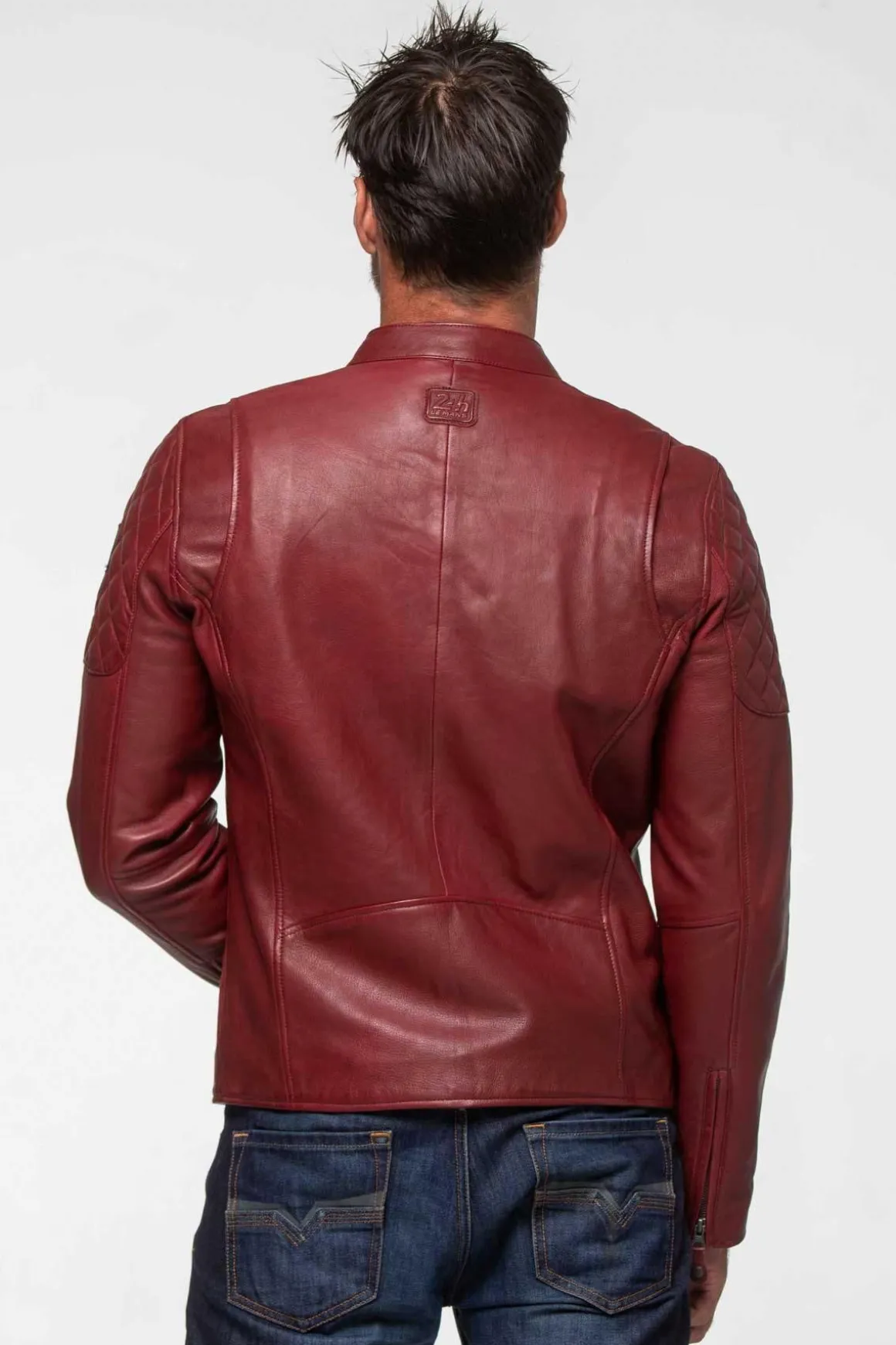 Blouson Homme Steve Mcqueen Lenny4 Dark Red