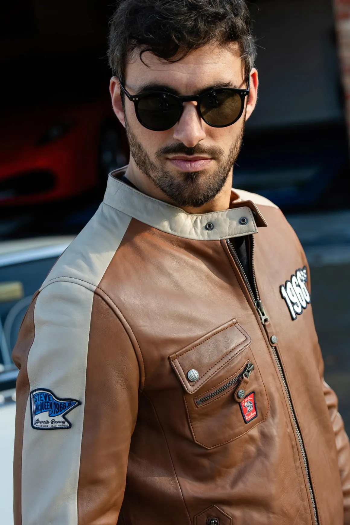 Blouson Homme Steve Mcqueen Roy Tobacco