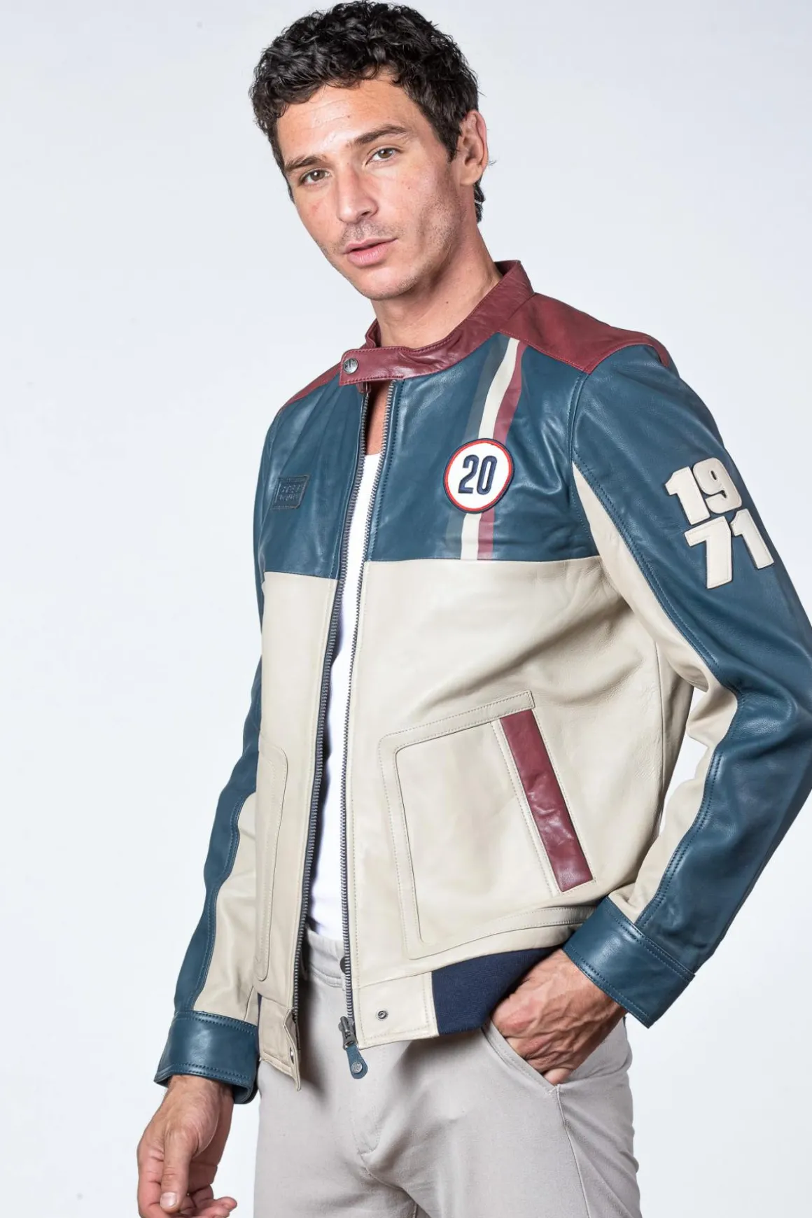 Blouson Homme Steve Mcqueen Titus Royal Blue
