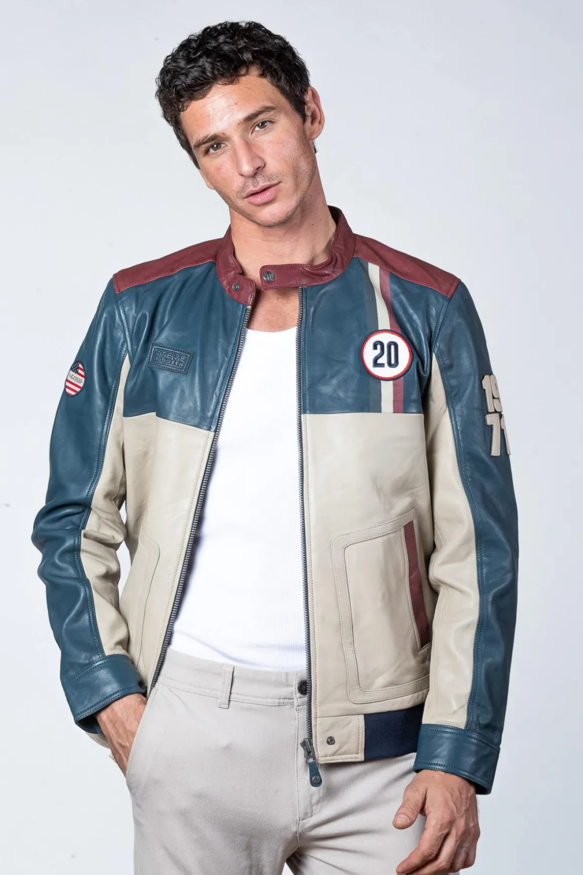 Blouson Homme Steve Mcqueen Titus Royal Blue