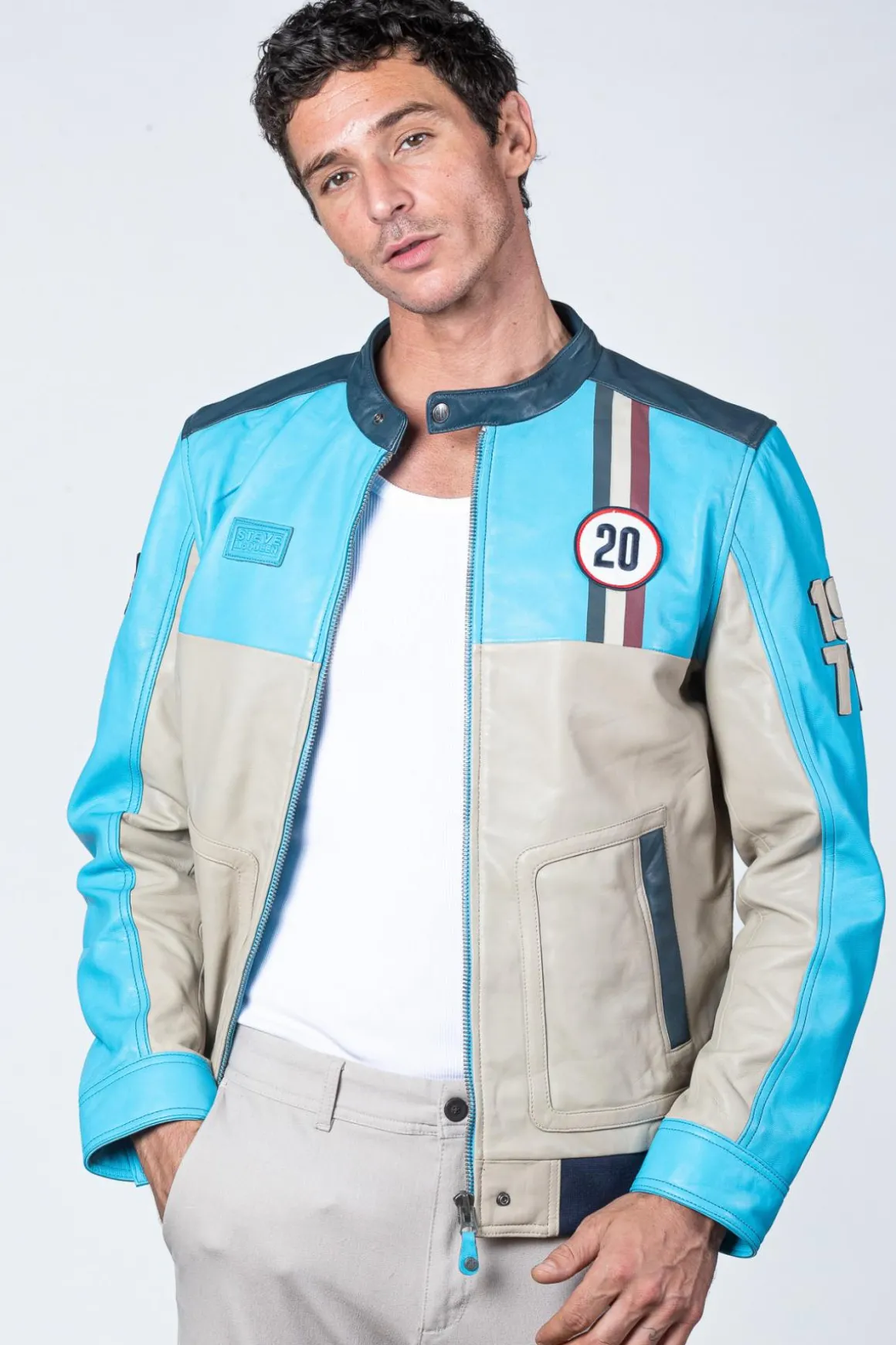 Blouson Homme Steve Mcqueen Titus Norse Blue