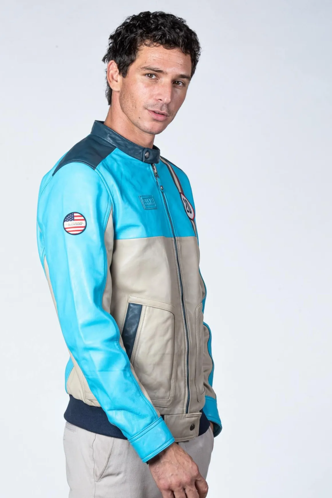 Blouson Homme Steve Mcqueen Titus Norse Blue