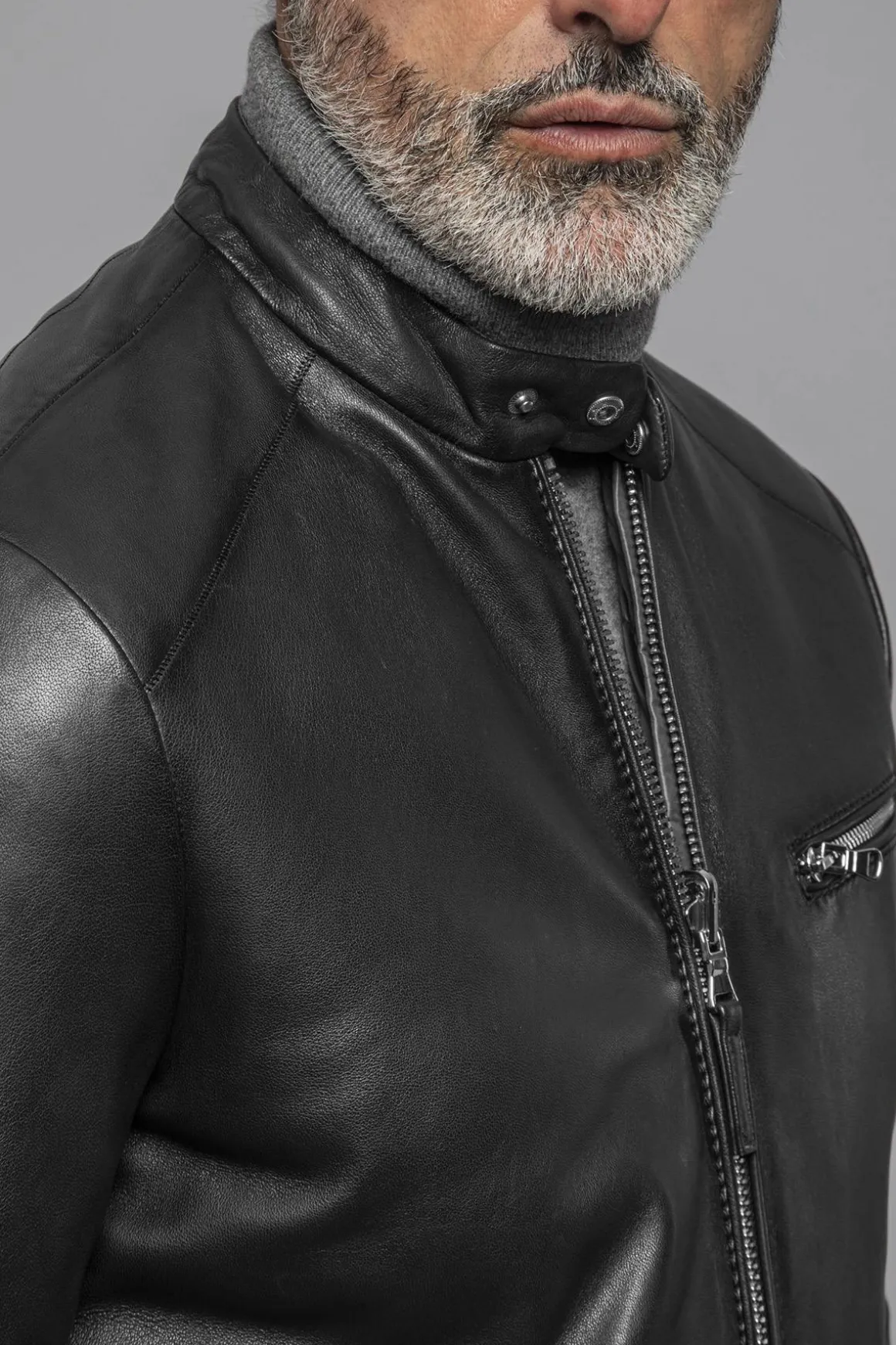 Blouson Homme The Jack Leathers Backwards Reversible Plonge Black