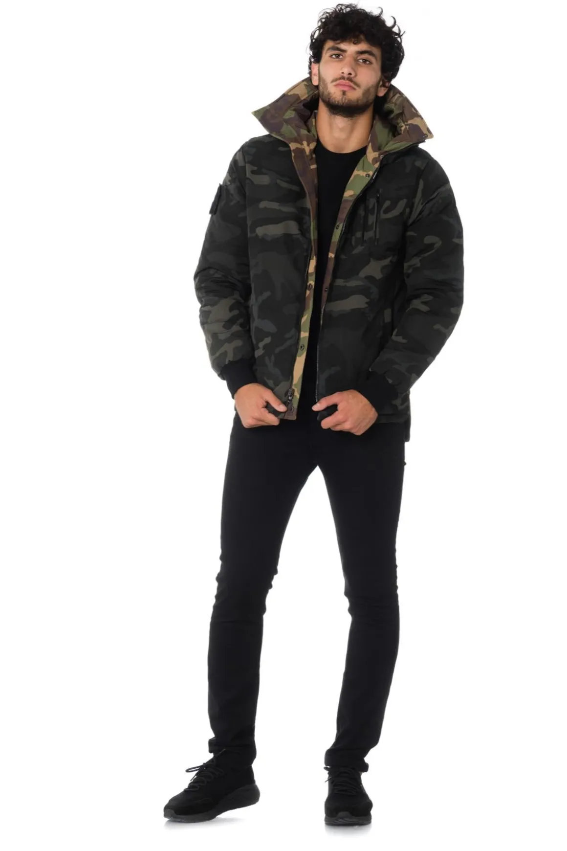 Blouson Homme The New Designers Snapped Black/Kaki