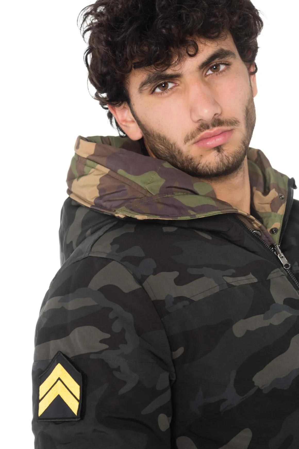 Blouson Homme The New Designers Snapped Black/Kaki