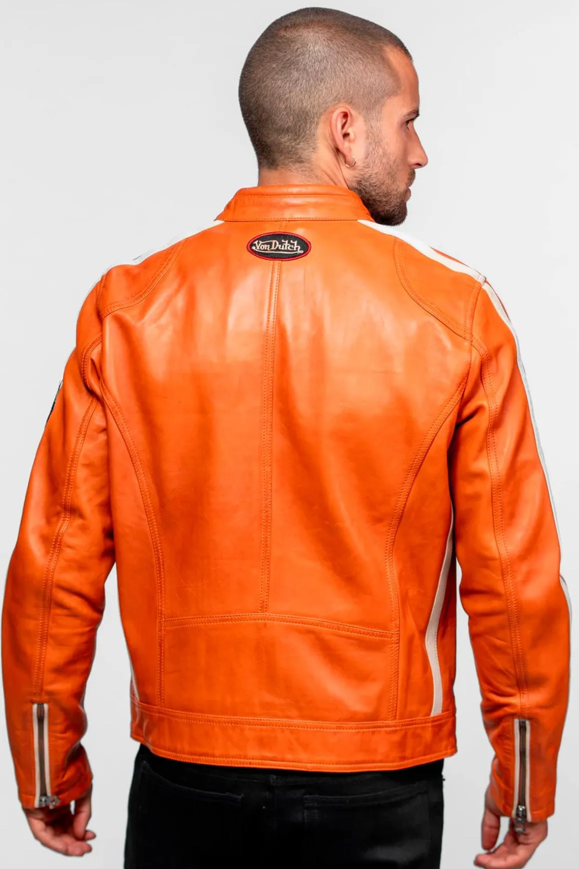 Blouson Homme Von Dutch Road Von Sheep Atlas Veg Burnt Orange
