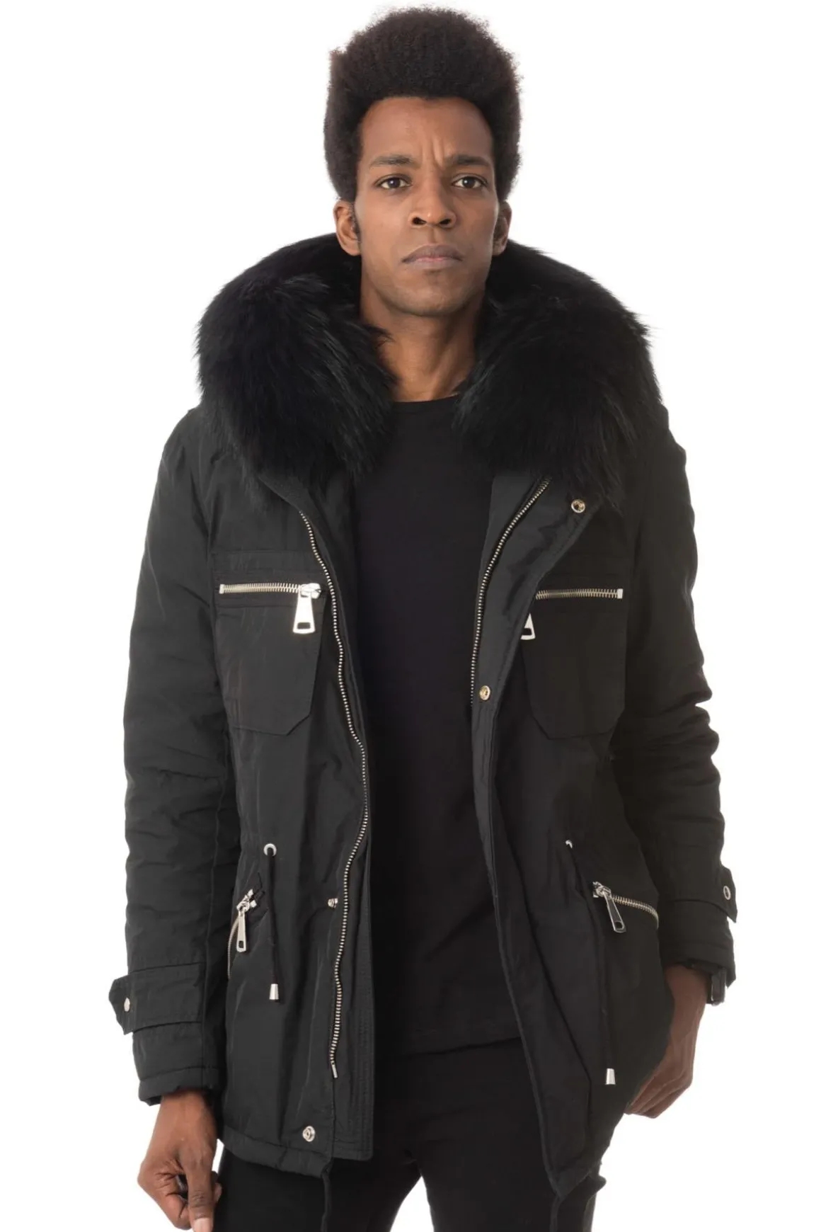 Blouson Homme Wild Arctic By Flo & Clo Joker Tex + Fur Piuminonero
