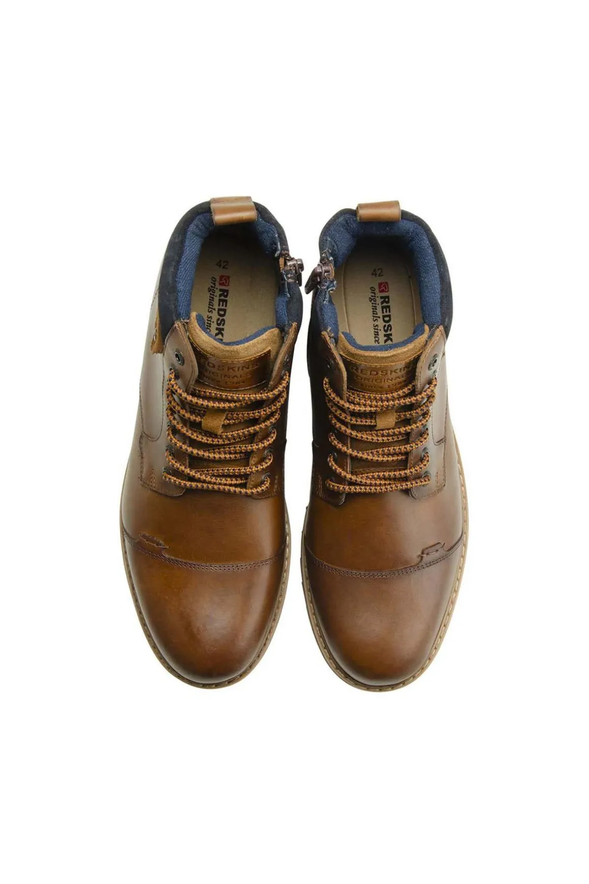 Boots / Bottes Homme Redskins Tuto Cognac Marine