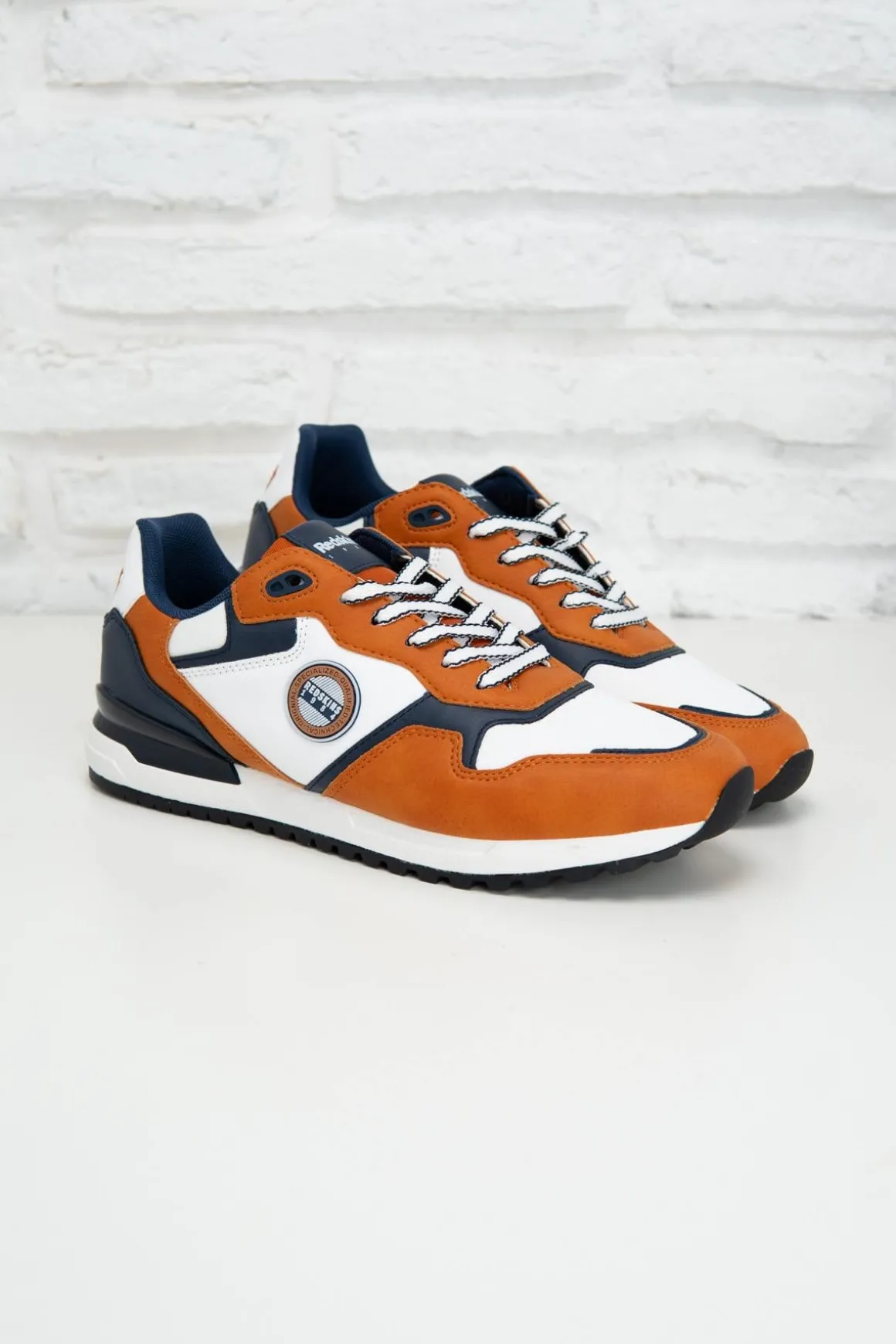 Chaussures Homme Redskins Oyat3 Orange Marine Blanc
