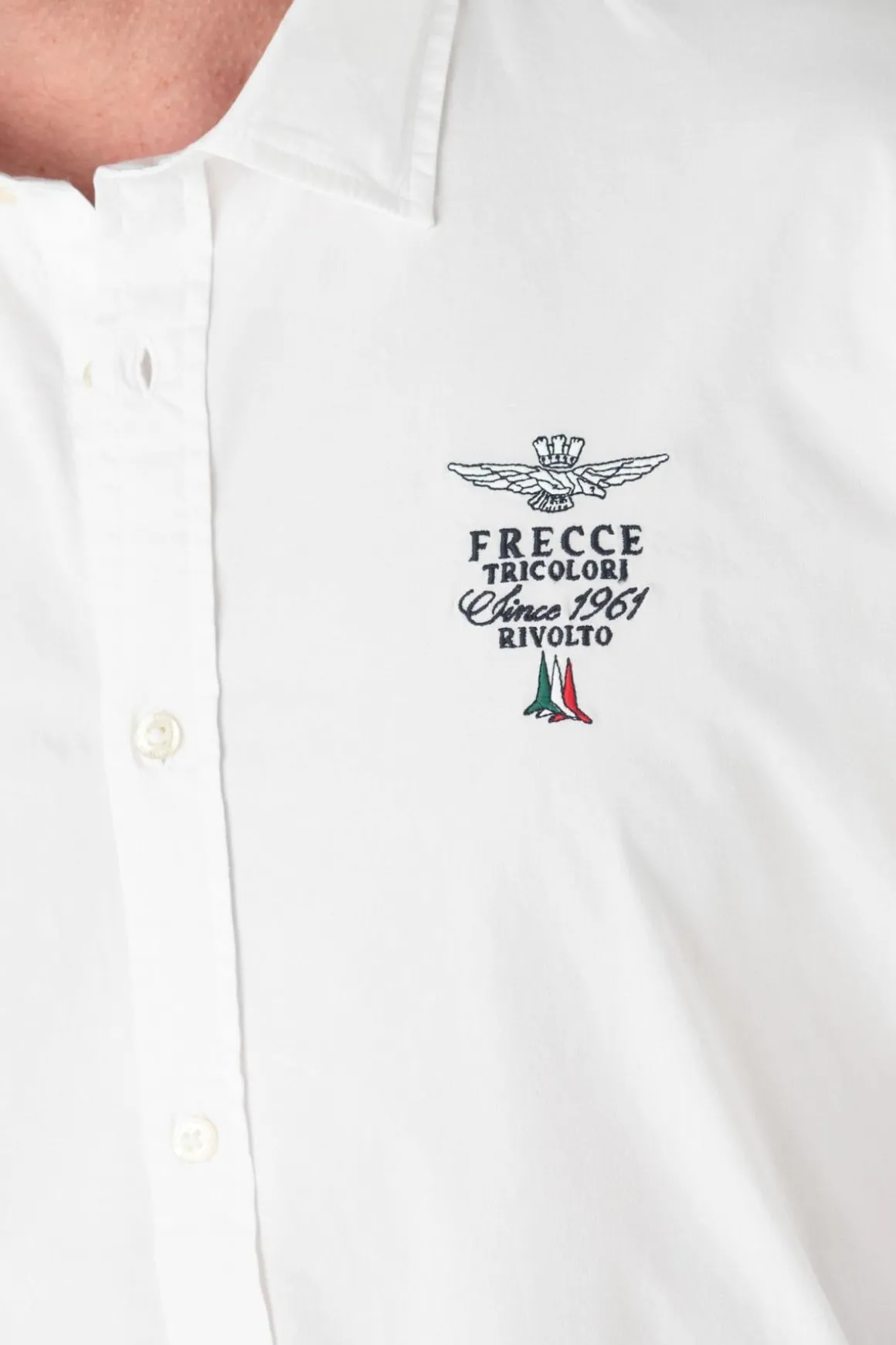 Chemise Homme Aeronautica Militare Ca1248Ct3288 73092 Milk White