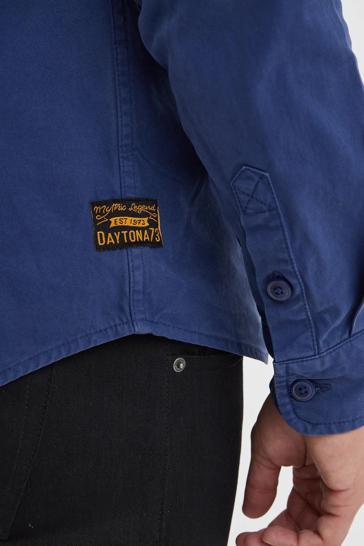 Chemise Homme Daytona Vassar Prescott Twill Bleu De Chine