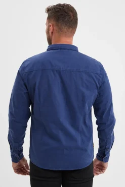 Chemise Homme Daytona Vassar Prescott Twill Bleu De Chine