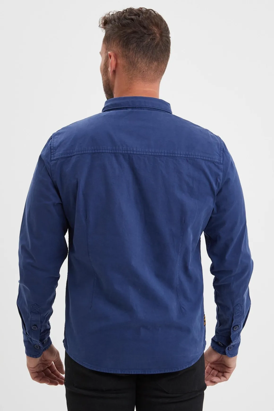 Chemise Homme Daytona Vassar Prescott Twill Bleu De Chine