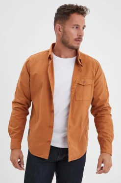 Chemise Homme Daytona Vassar Prescott Twill Cognac