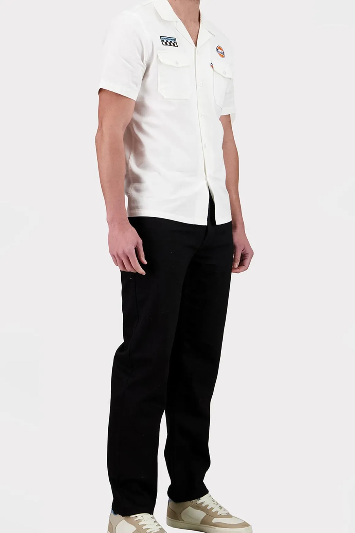 Chemise Homme Gulf Chemise Shm04-003 Ecru