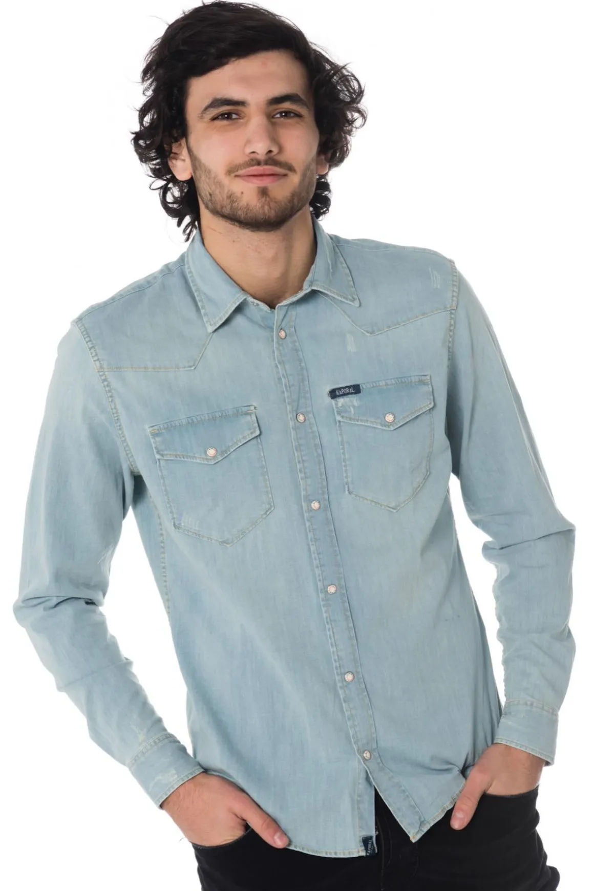 Chemise Homme Kaporal Diego Bleach
