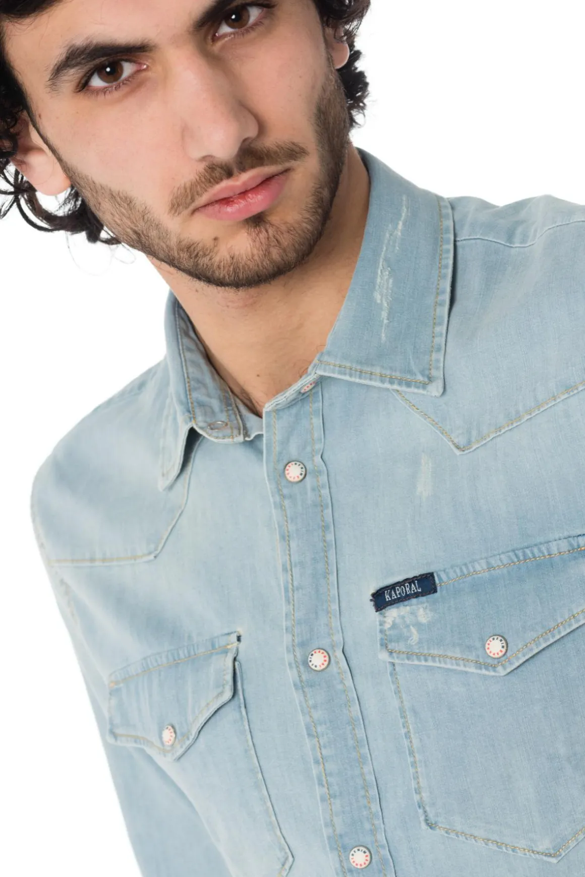 Chemise Homme Kaporal Diego Bleach