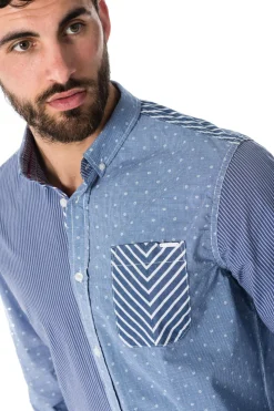 Chemise Homme Kaporal Swan Blue Us