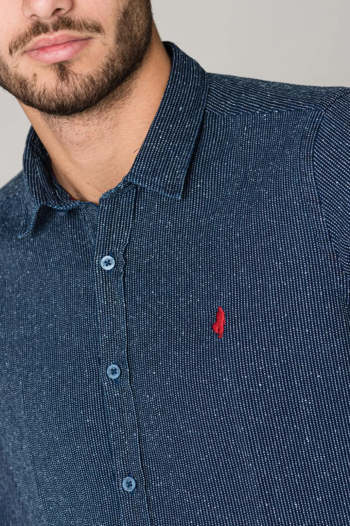 Chemise Homme Mcs Chemise C0166-754 Indigo