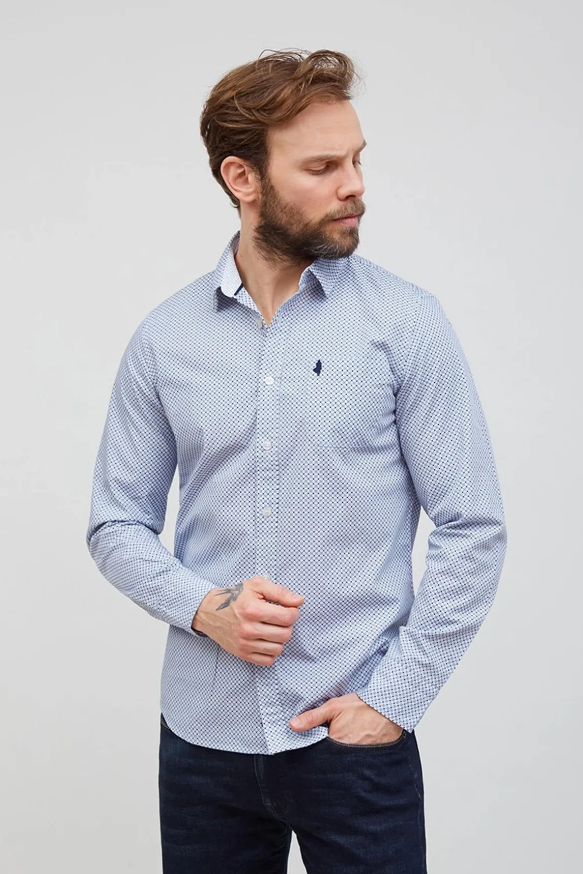 Chemise Homme Mcs Gmchml_C044 752 Marine