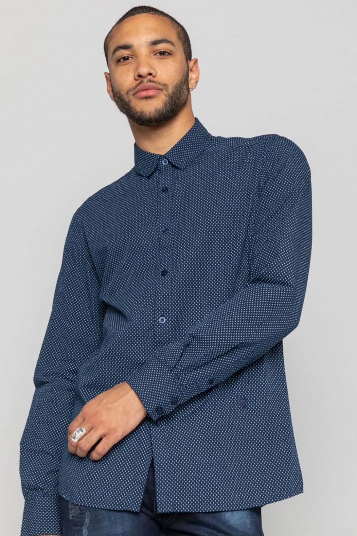Chemise Homme Redskins Kiks Via Dark Navy
