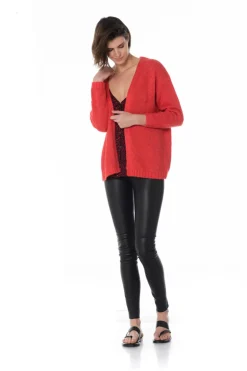 Gilet Femme La Petite Étoile Suzie Rouge Vermillon
