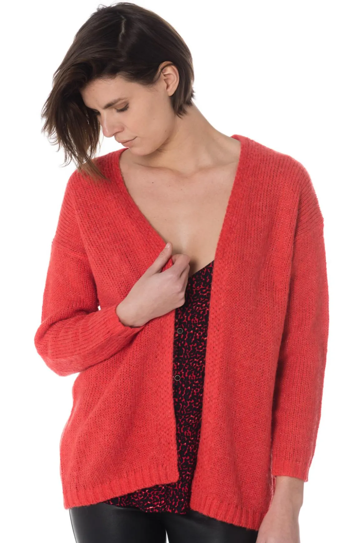 Gilet Femme La Petite Étoile Suzie Rouge Vermillon