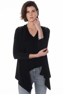 Gilet Femme Pellessimo Sonia Viscose/Ag Noir