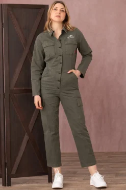 Jupe/Robe Femme Aeronautica Militare Tu128Dct3221 07262 Verde Militare