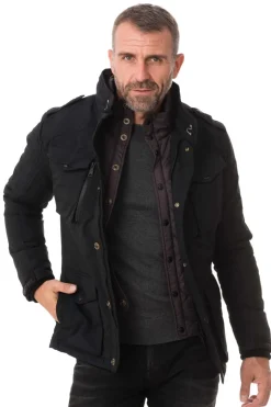 Manteau Homme Schott Field Noir