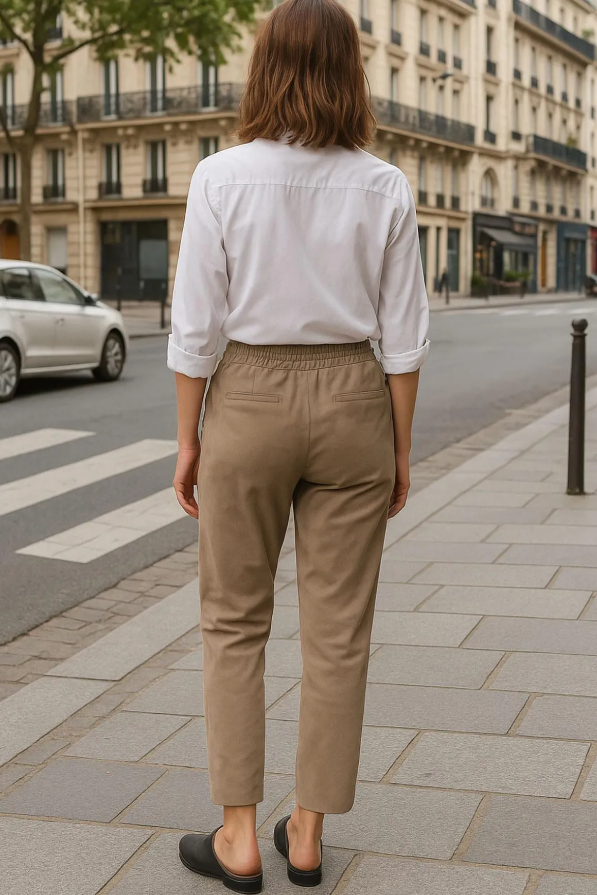 Pantalon Femme Oakwood Gift Goat Suede Marron Clair 503