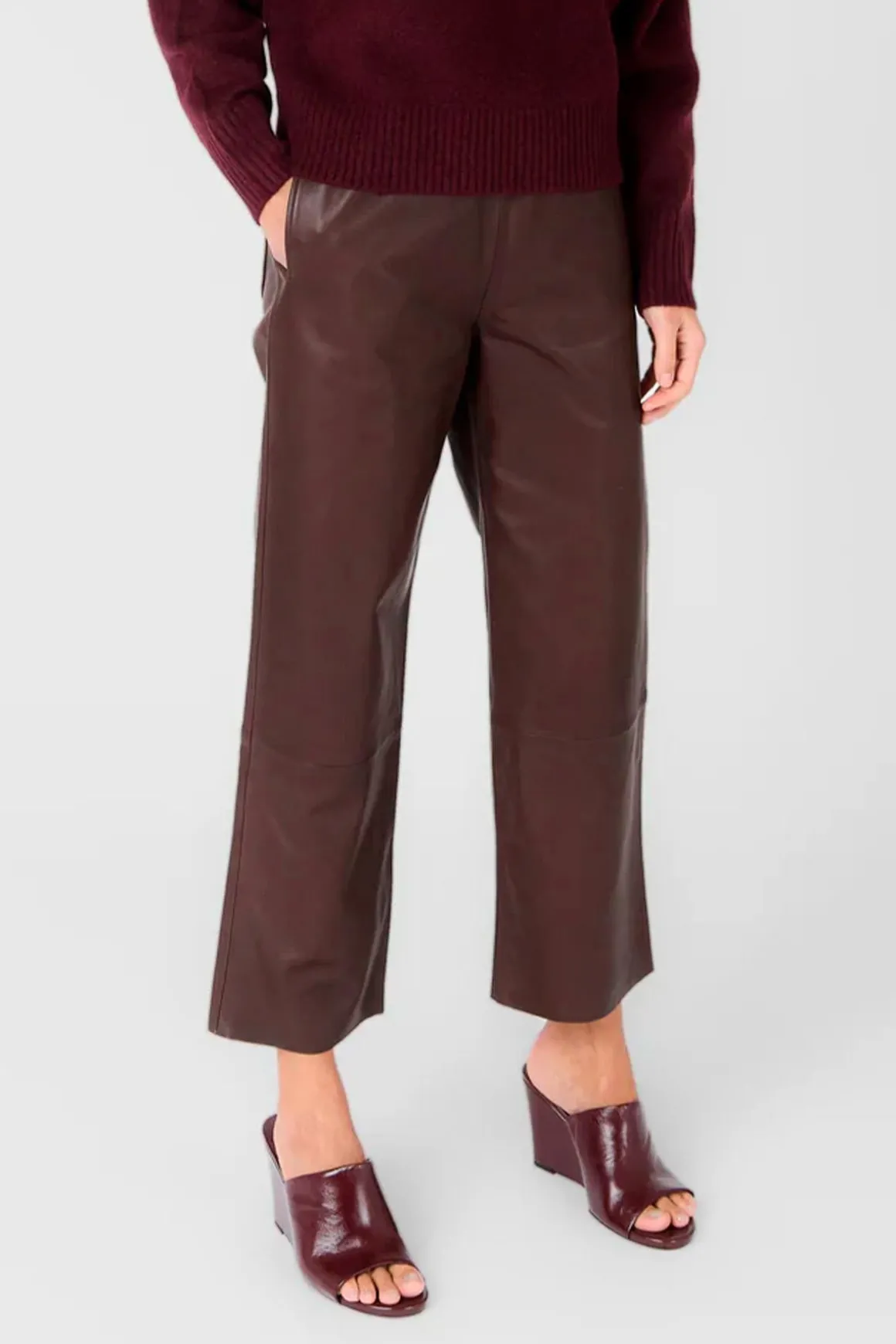 Pantalon Femme Serge Pariente Sarah Pant Dark Wine