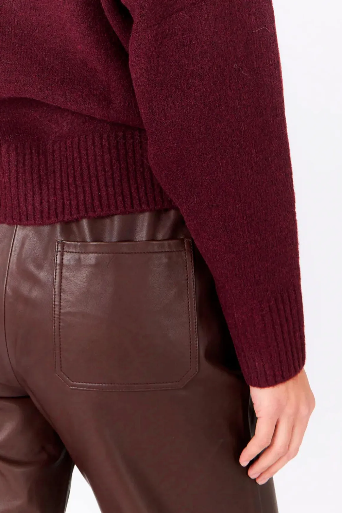 Pantalon Femme Serge Pariente Sarah Pant Dark Wine