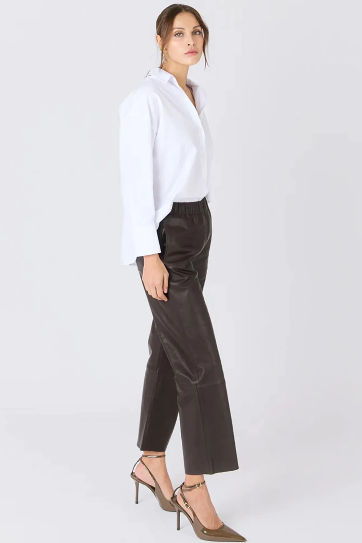 Pantalon Femme Serge Pariente Sarah Pant Brown