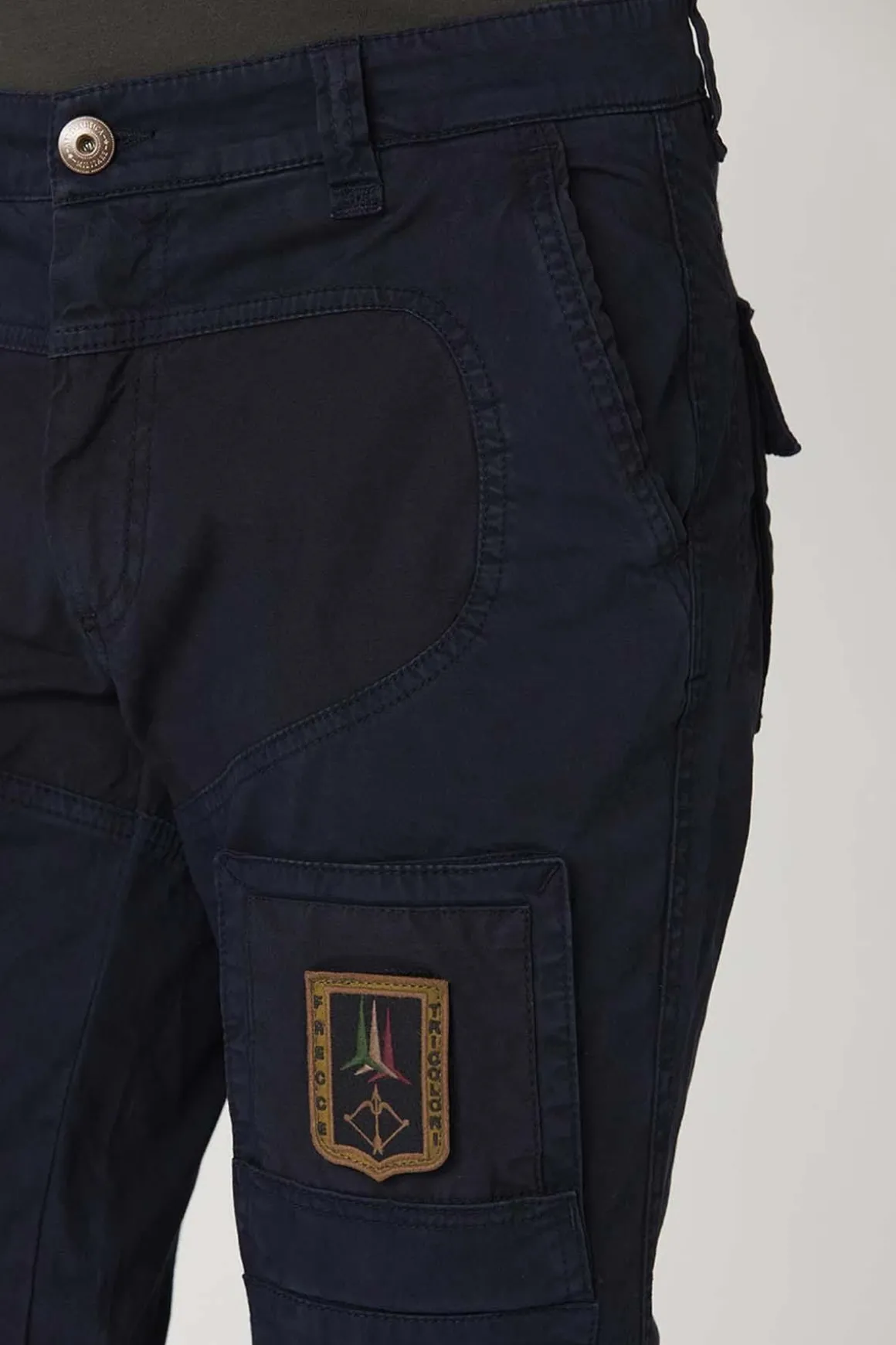 Pantalon Homme Aeronautica Militare Pa1557Ct3170 Dark Blue
