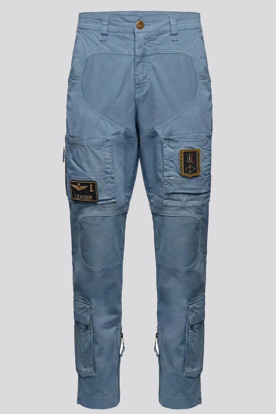 Pantalon Homme Aeronautica Militare Pa1387Uct01493 21321 Dusty Blue